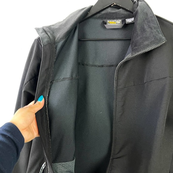 Mountain Hardwear (M) Softshell Fleece Jacket Black Nylon Polyester - Picture 5 of 11